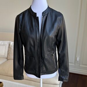 Philosophy Faux Black Leather Women's Jacket